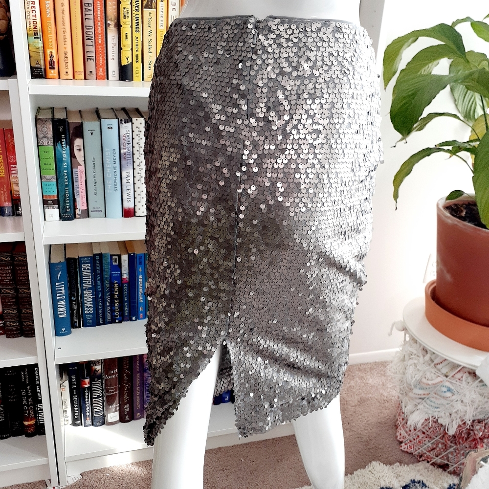 Sequin Pencil Skirt - Picture 3 of 5